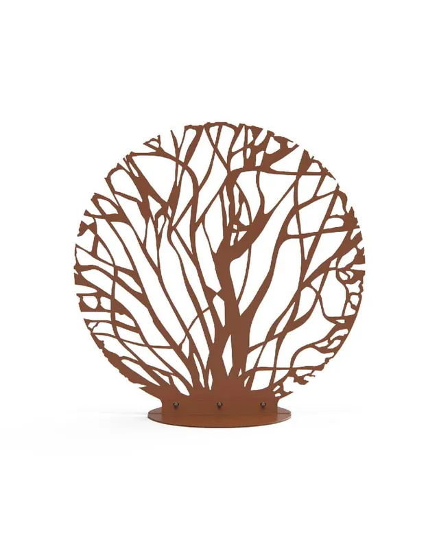 je-suis-art-sph-re-sculpture-jardin-acier-galvanis image 1