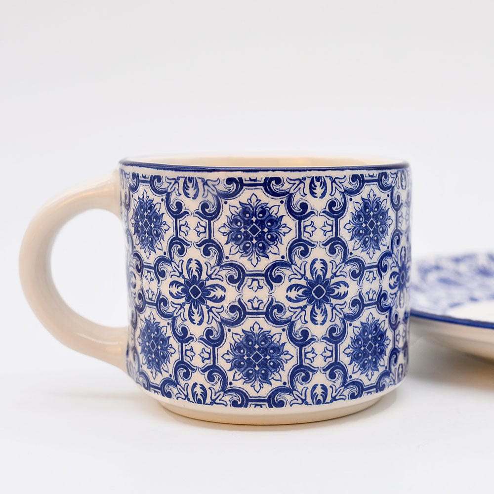 luisa-paix-o-padr-o-tasse-caf-c-ramique-bleu-sous-tasse image 4