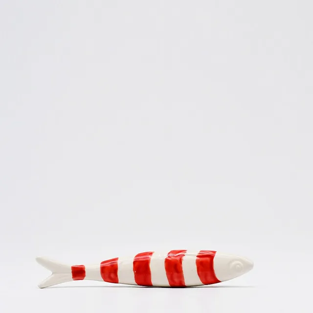luisa-paix-o-sardine-ray-e-c-ramique-caldas-blanc-rouge-19cm image 1