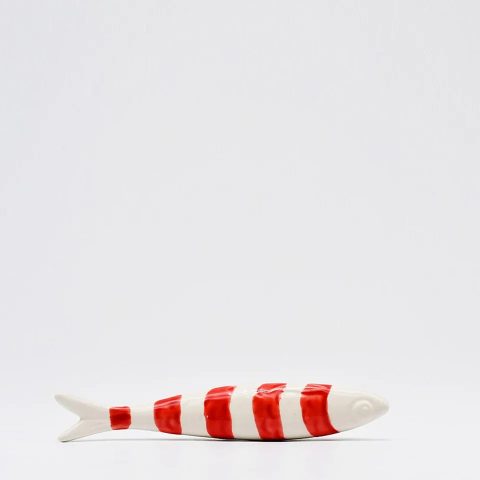 luisa-paix-o-sardine-ray-e-c-ramique-caldas-blanc-rouge-19cm image 1