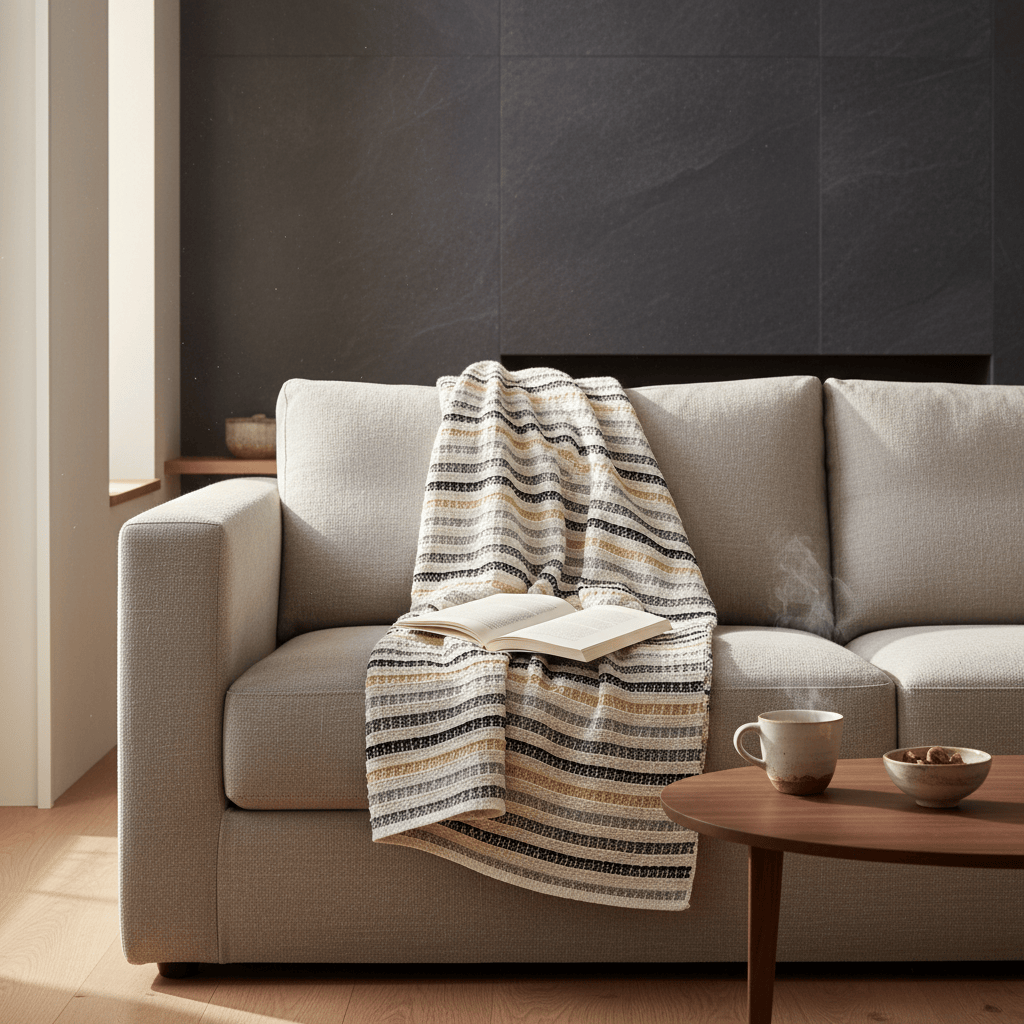luisa-paix-o-plaid-couvre-lit-coton-gris-240x200cm image 3