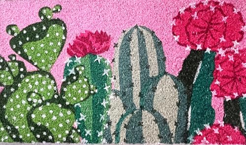 baroni-home-tessile-casa-paillasson-coco-cactus-rose-70x40-cm image 2