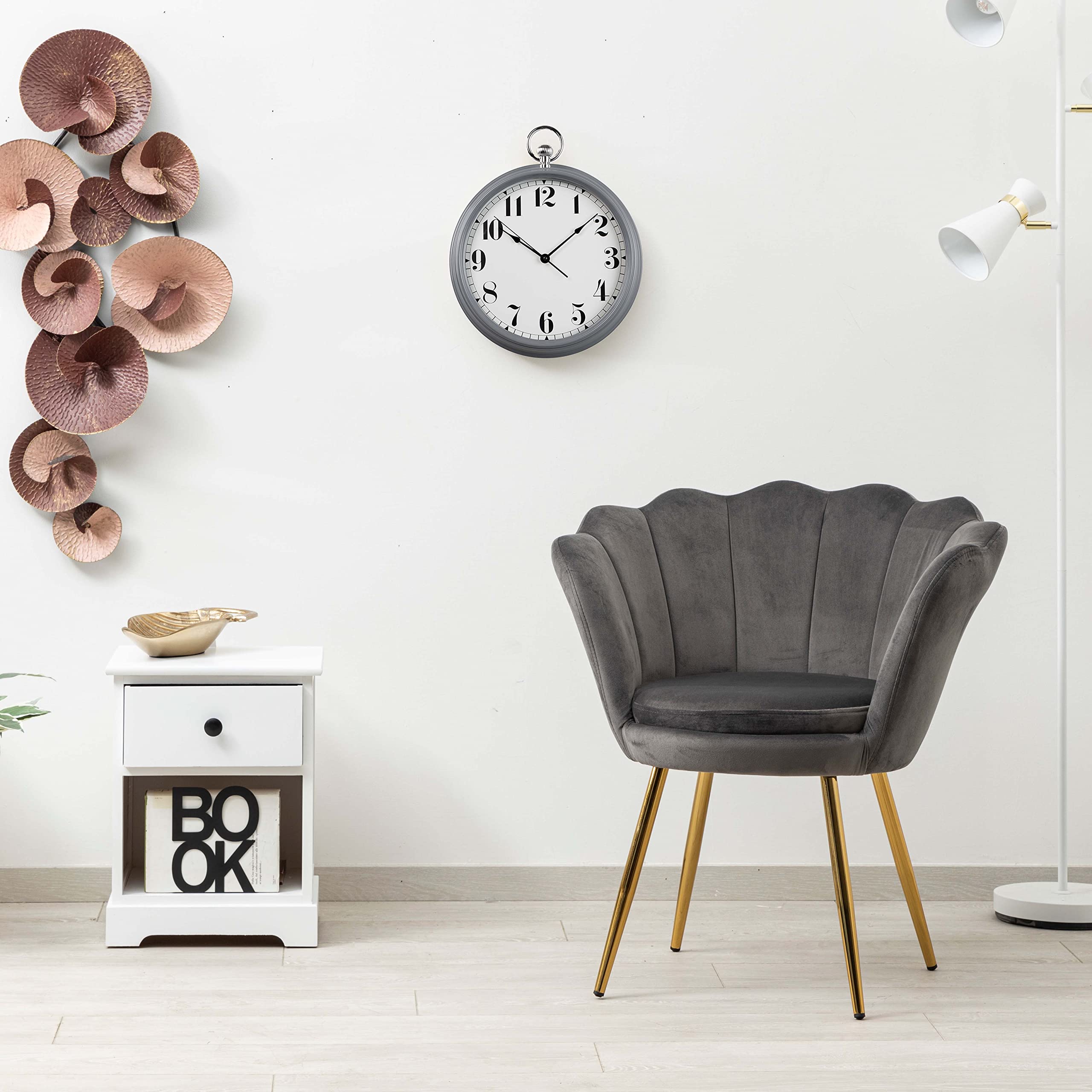 baroni-home-orologi-horloge-murale-bleue-37x40-cm image 3