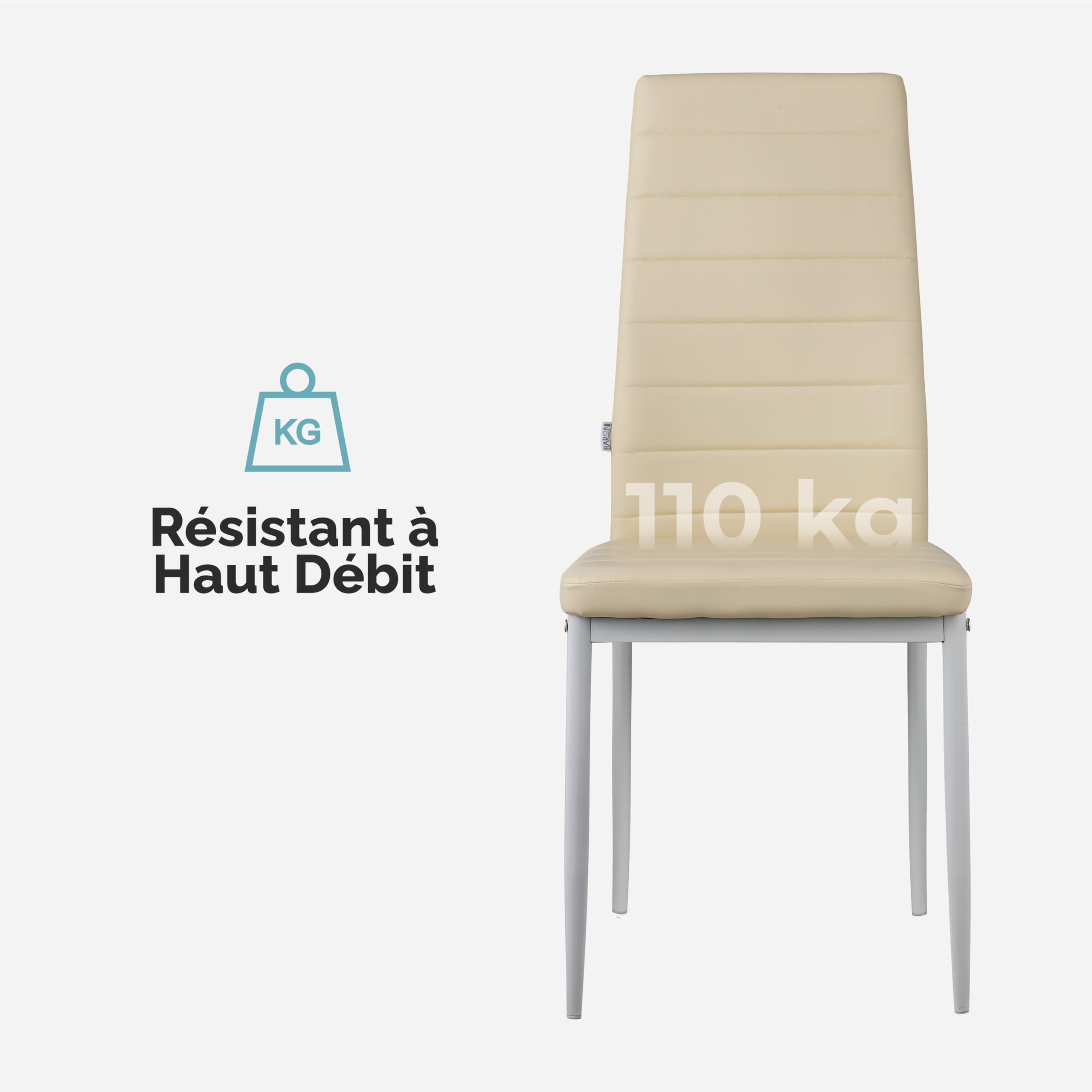 baroni-home-sedie-lot-4-chaises-salle-manger-beige-40x42x96-cm image 6