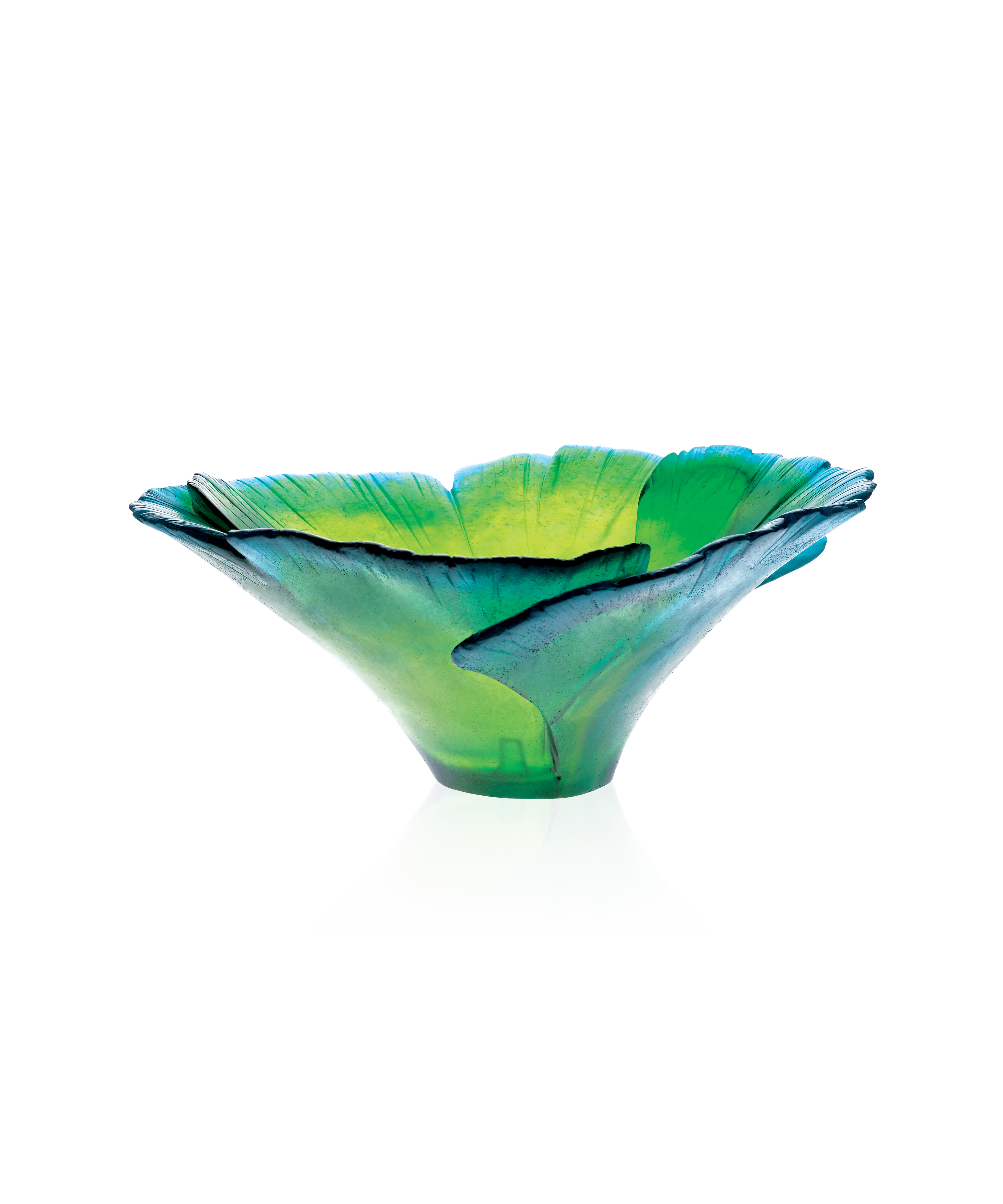 daum-univers-v-g-tal-ginkgo-coupe-haute-verte-cristal image 1