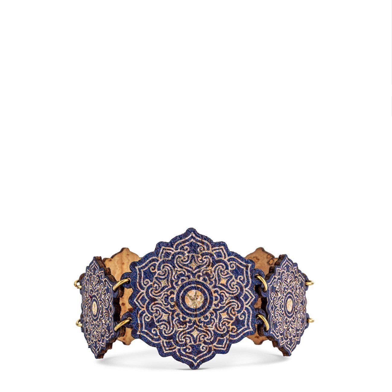 luisa-paix-o-bracelet-li-ge-bleu-azulejos-16-5-cm-bijou image 1