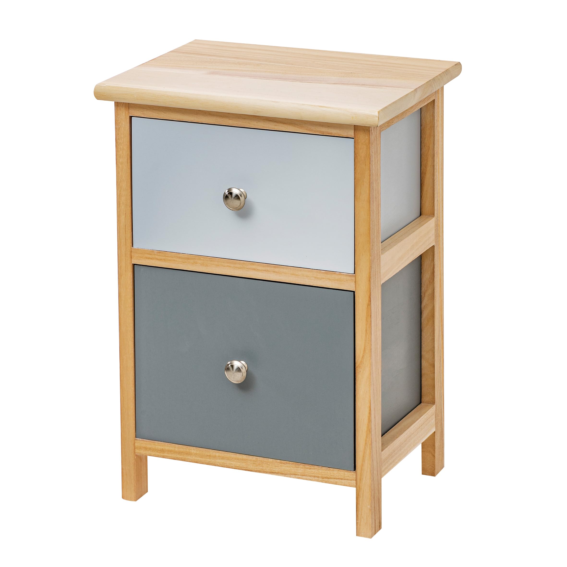 baroni-home-mobili-e-mobiletti-table-de-chevet-blanc-2-tiroirs-30x24x43-cm image 7