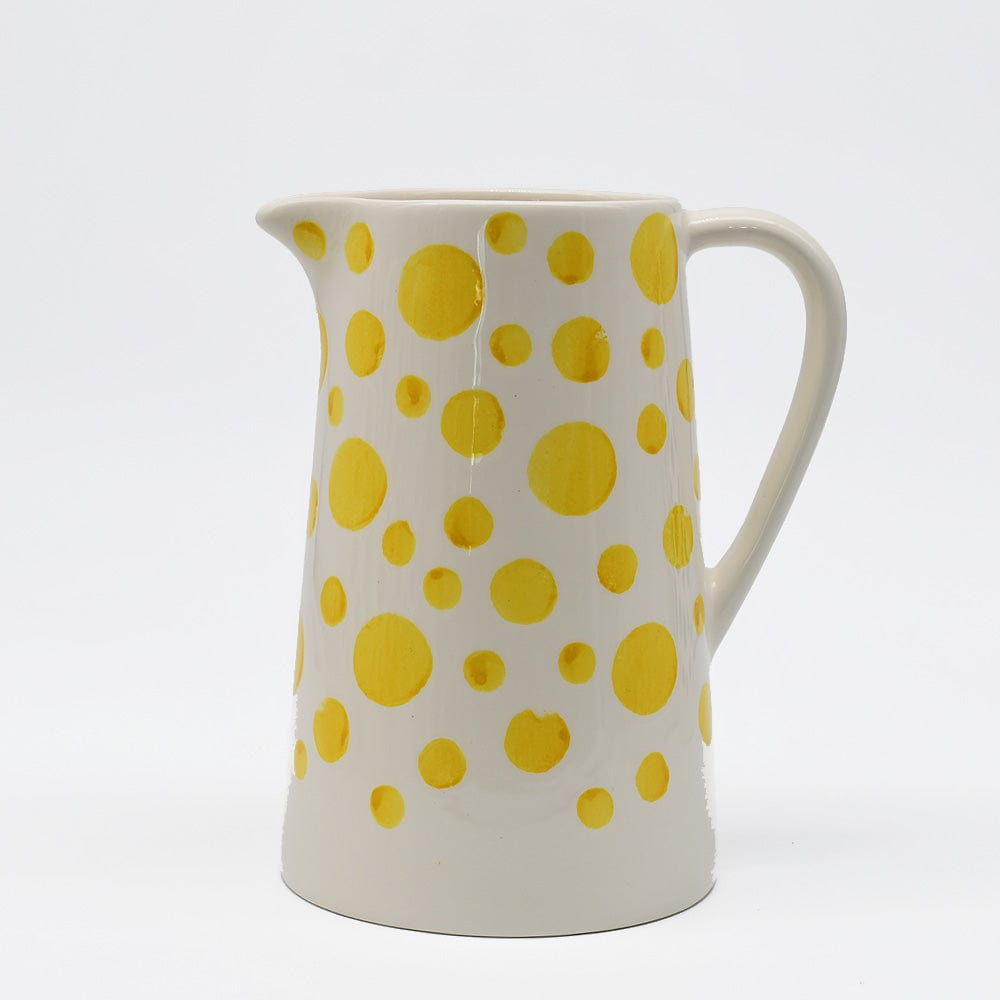 luisa-paix-o-carafe-pois-en-c-ramique-jaune-18-cm image 1