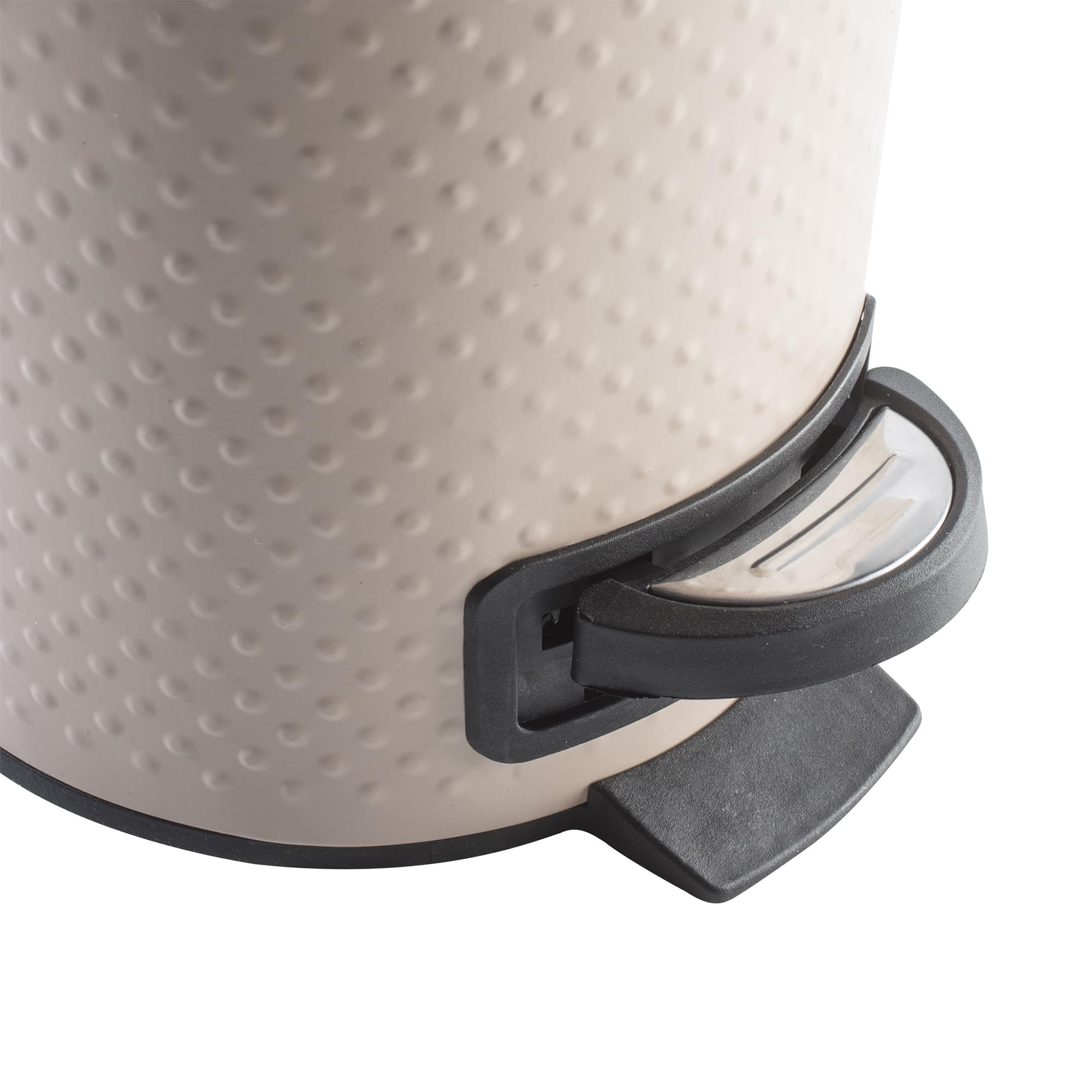 baroni-home-cestineria-poubelle-salle-de-bain-p-dale-taupe-17x21x25-cm-acier image 1