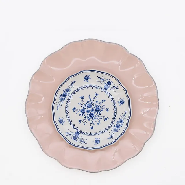 luisa-paix-o-rosa-vila-duo-assiettes-gr-s-rose-17-28-cm image 1