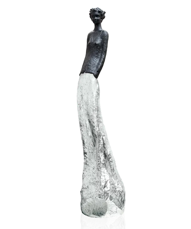 daum-charlotte-sculpture-noire-argent-richard image 1