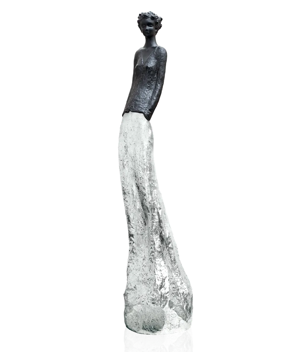 daum-charlotte-sculpture-noire-argent-richard image 1