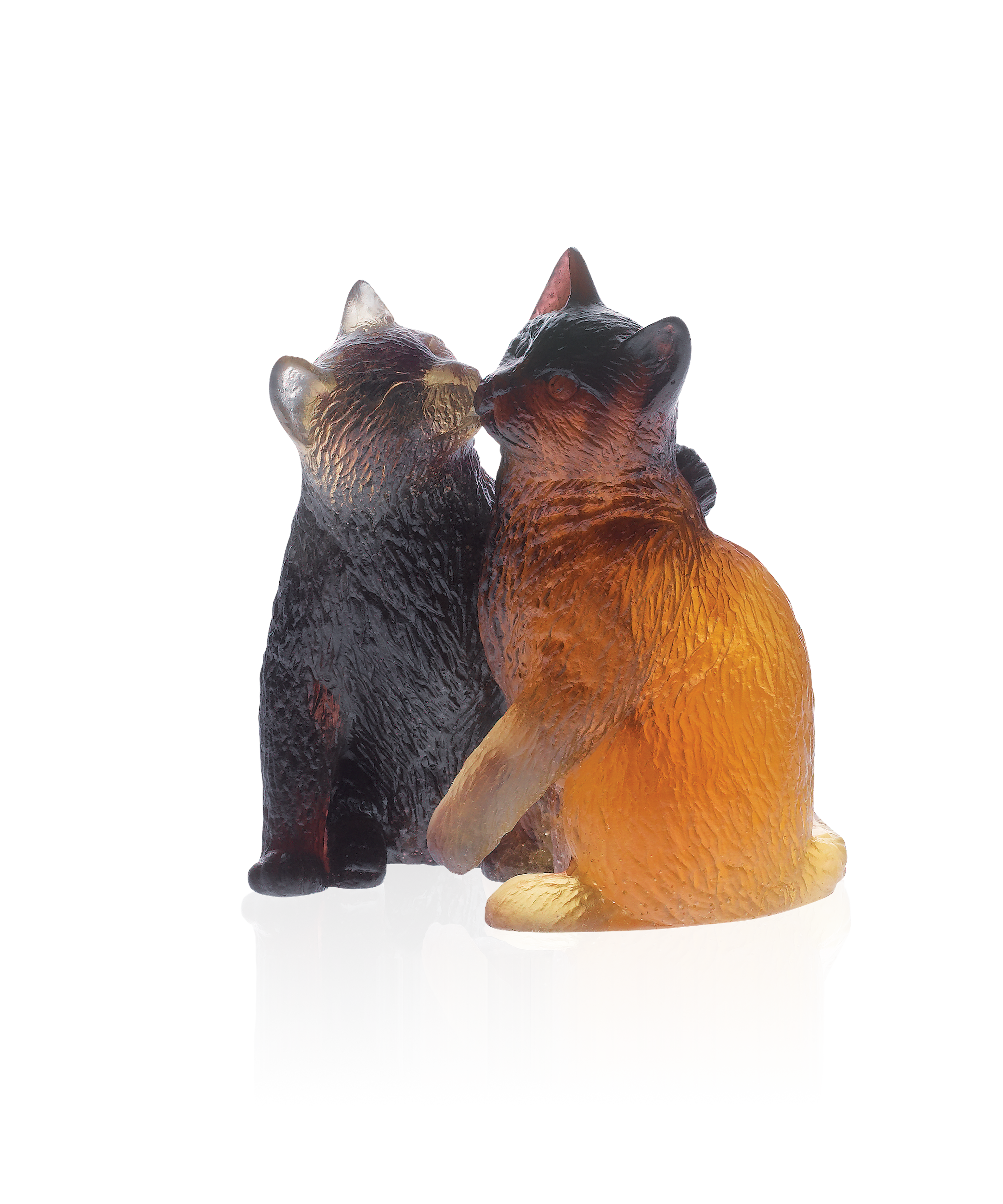 daum-univers-animalier-chatons-sculpture-cristal image 1