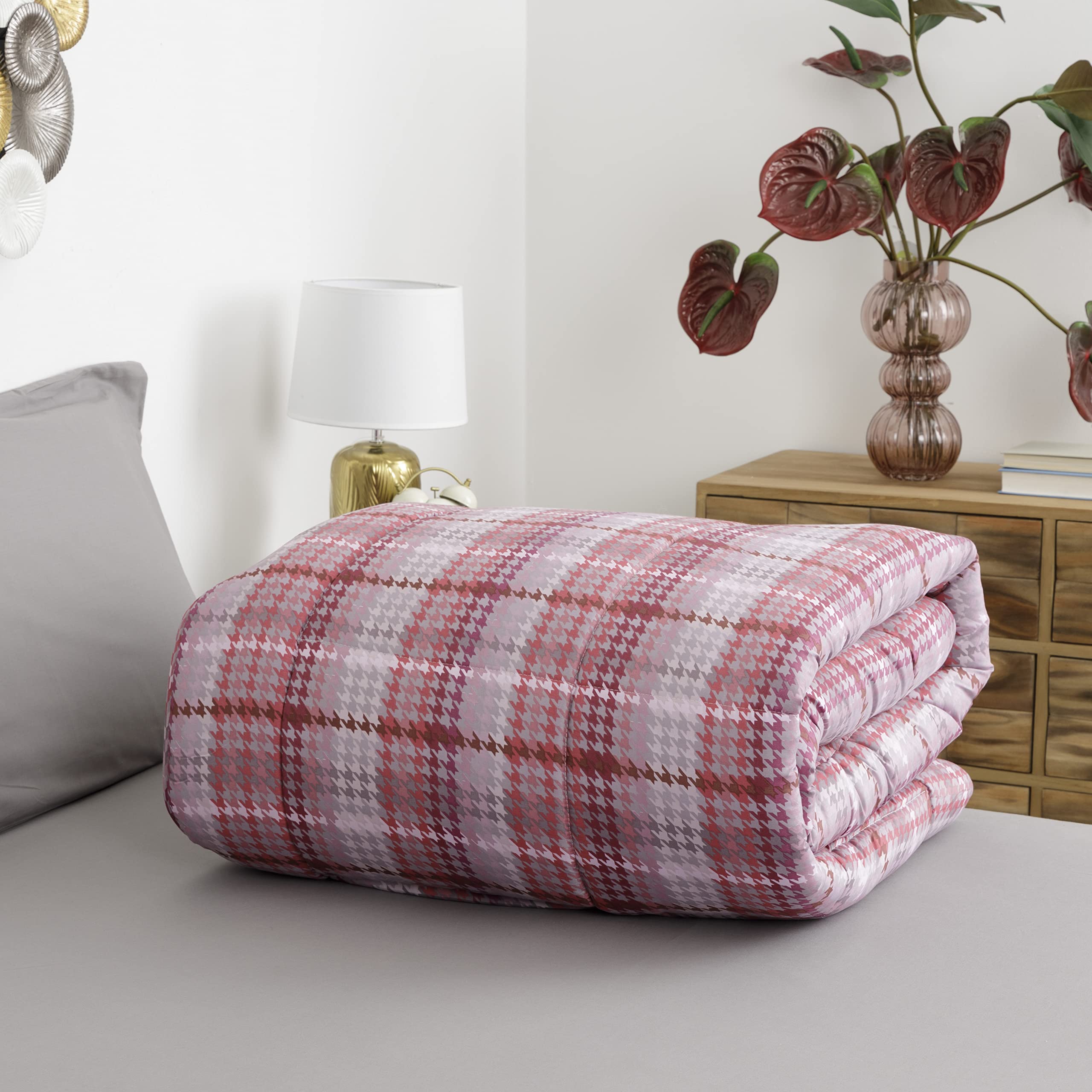 baroni-home-tessile-casa-couette-hiver-260x260-pied-de-poule-rose image 3