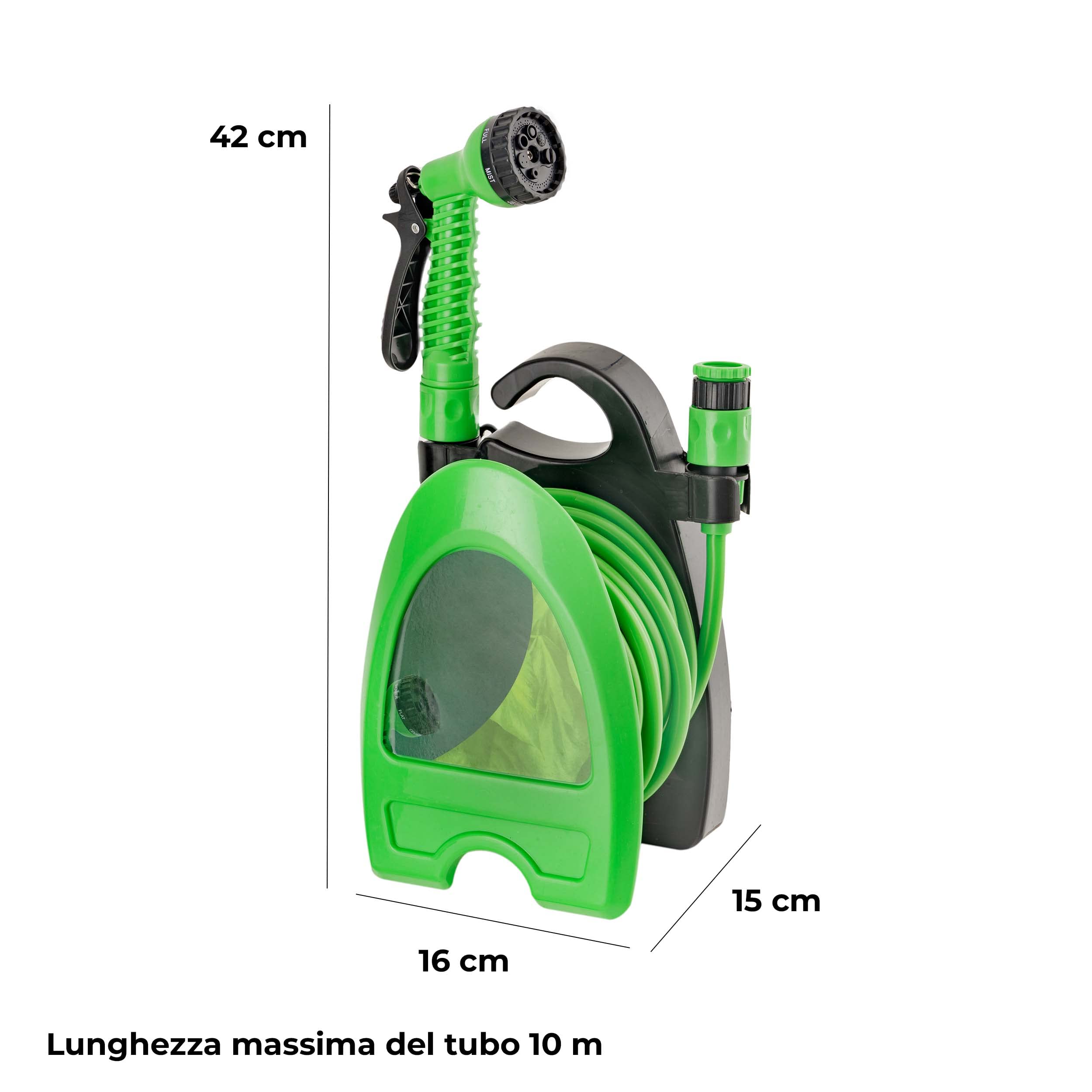 baroni-home-outdoor-tuyau-arrosage-enroulable-10-m-7-jets image 2
