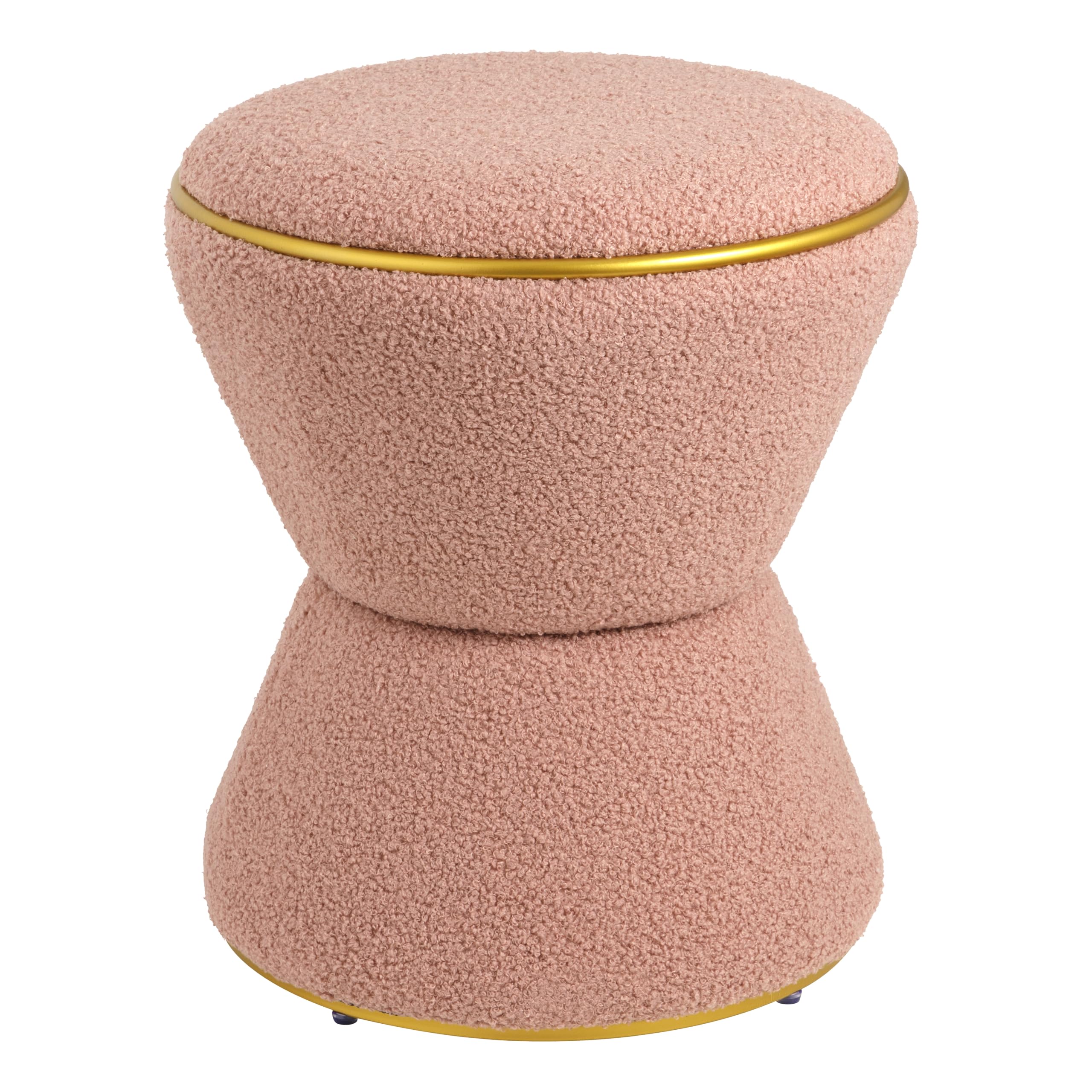 baroni-home-pouf-macaron-pouf-sherpa-rose-38x38x41-cm image 7