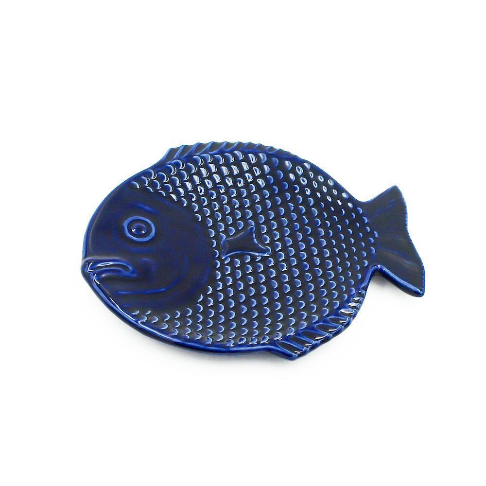 luisa-paix-o-vaisselle-portugaise-dourada-assiette-bleue-22-cm image 2