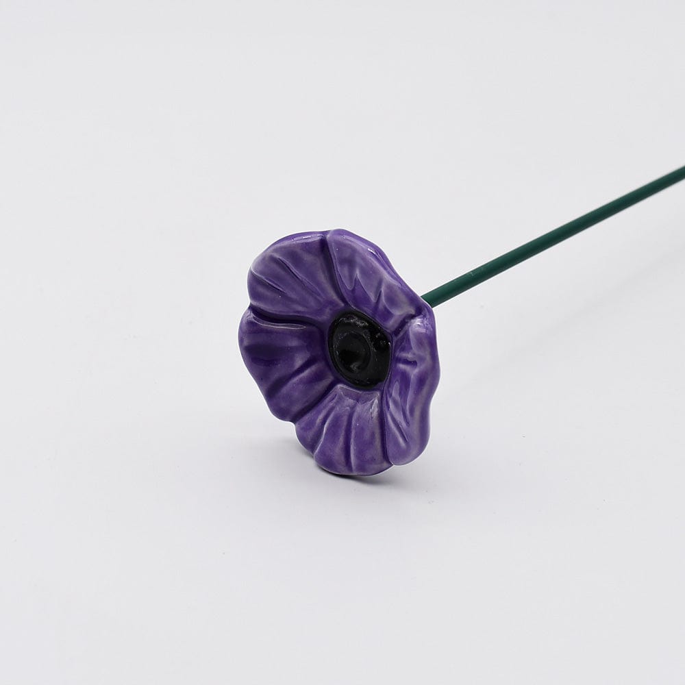 luisa-paix-o-fleur-c-ramique-bleue-tige-25-cm-jardin image 4