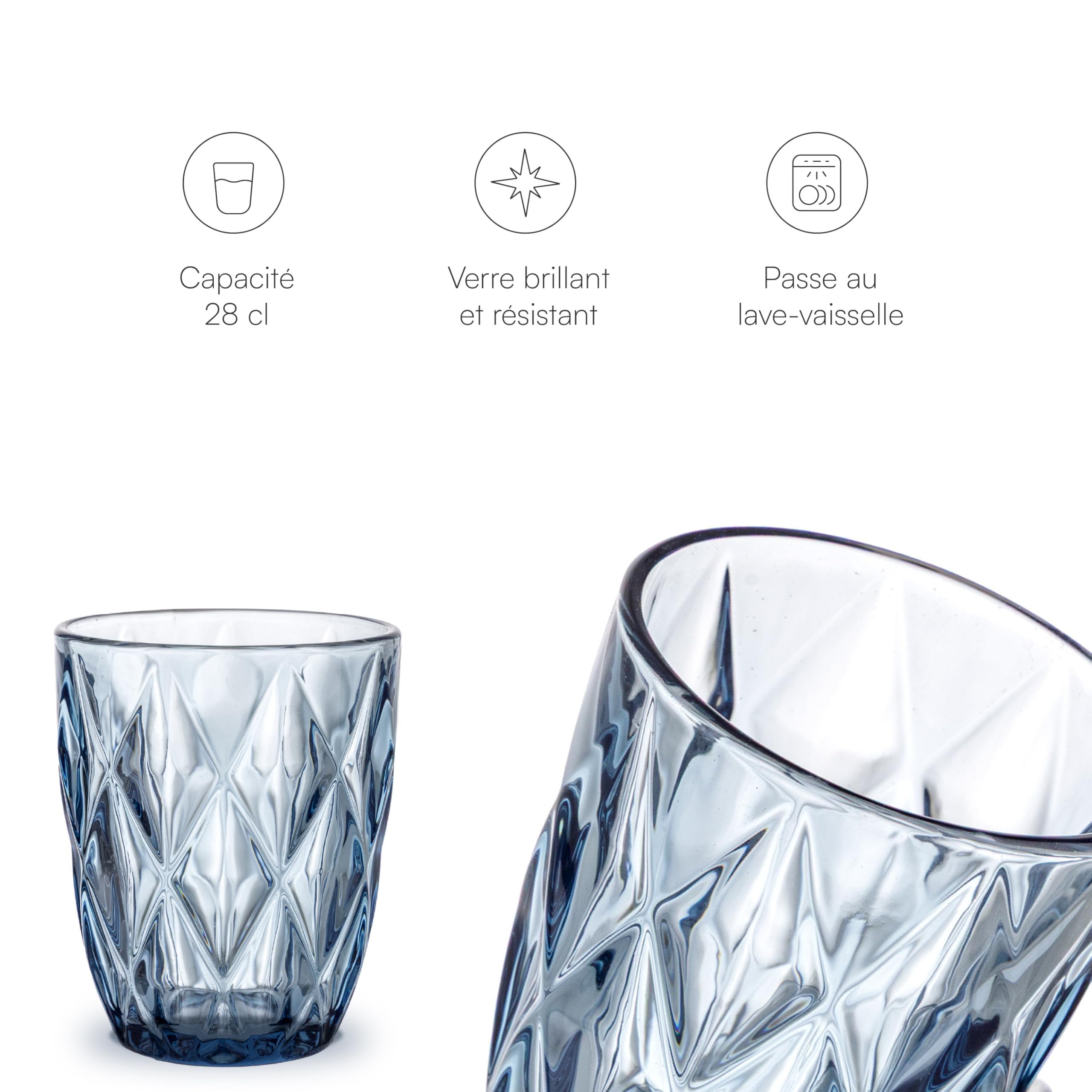 baroni-home-cucina-lot-6-verres-diamant-bleu-30-cl image 4