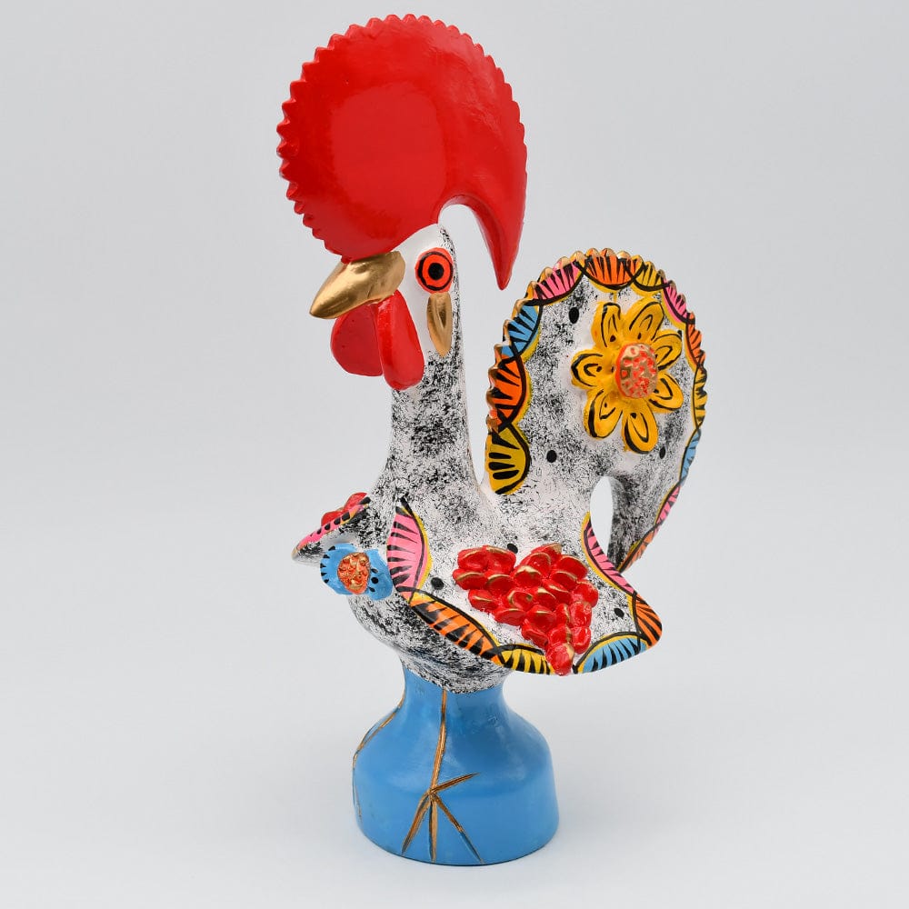 prazeres-c-ta-coq-de-barcelos-figurine-blanc-25-cm image 3