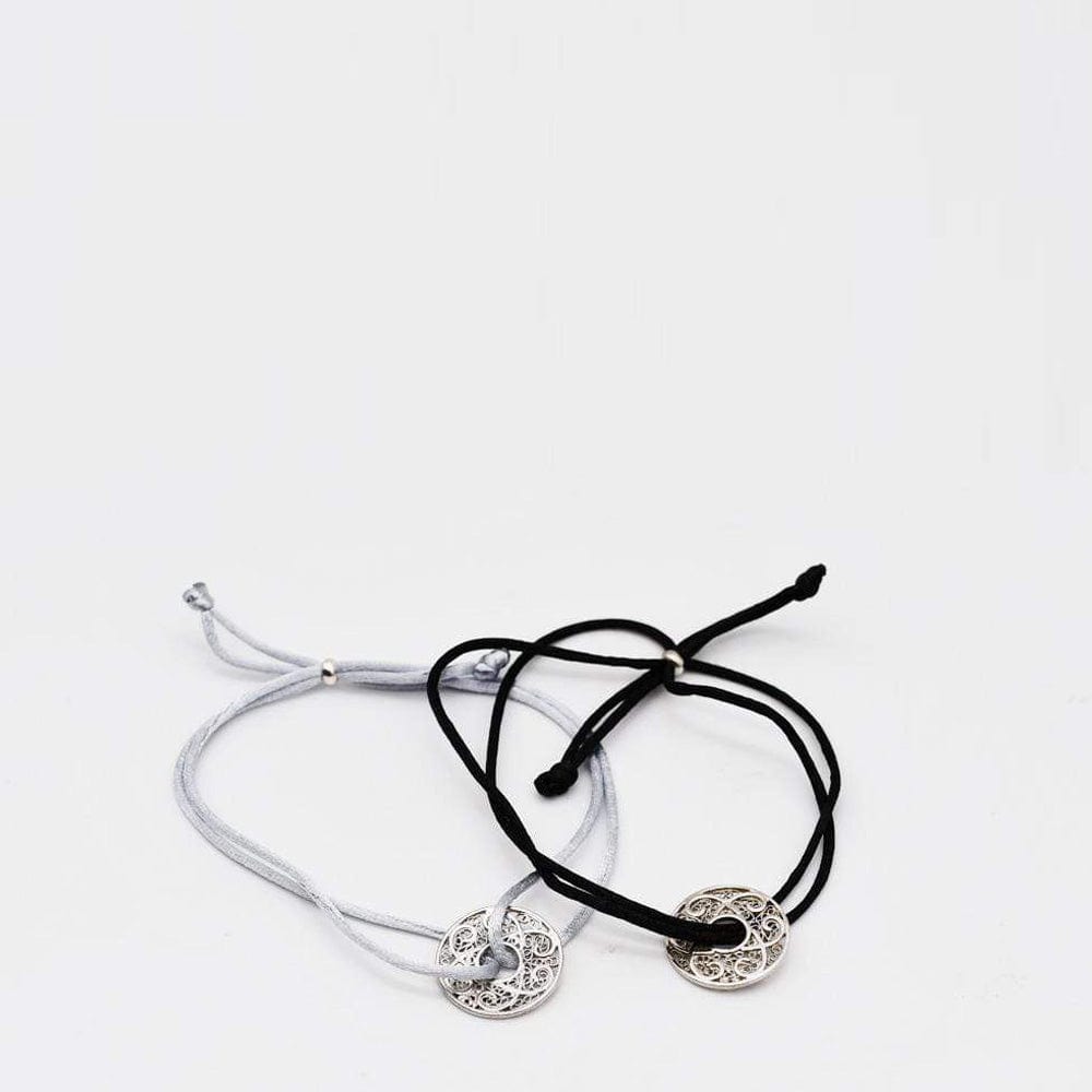 luisa-paix-o-infinito-bracelet-argent-925-noir image 1