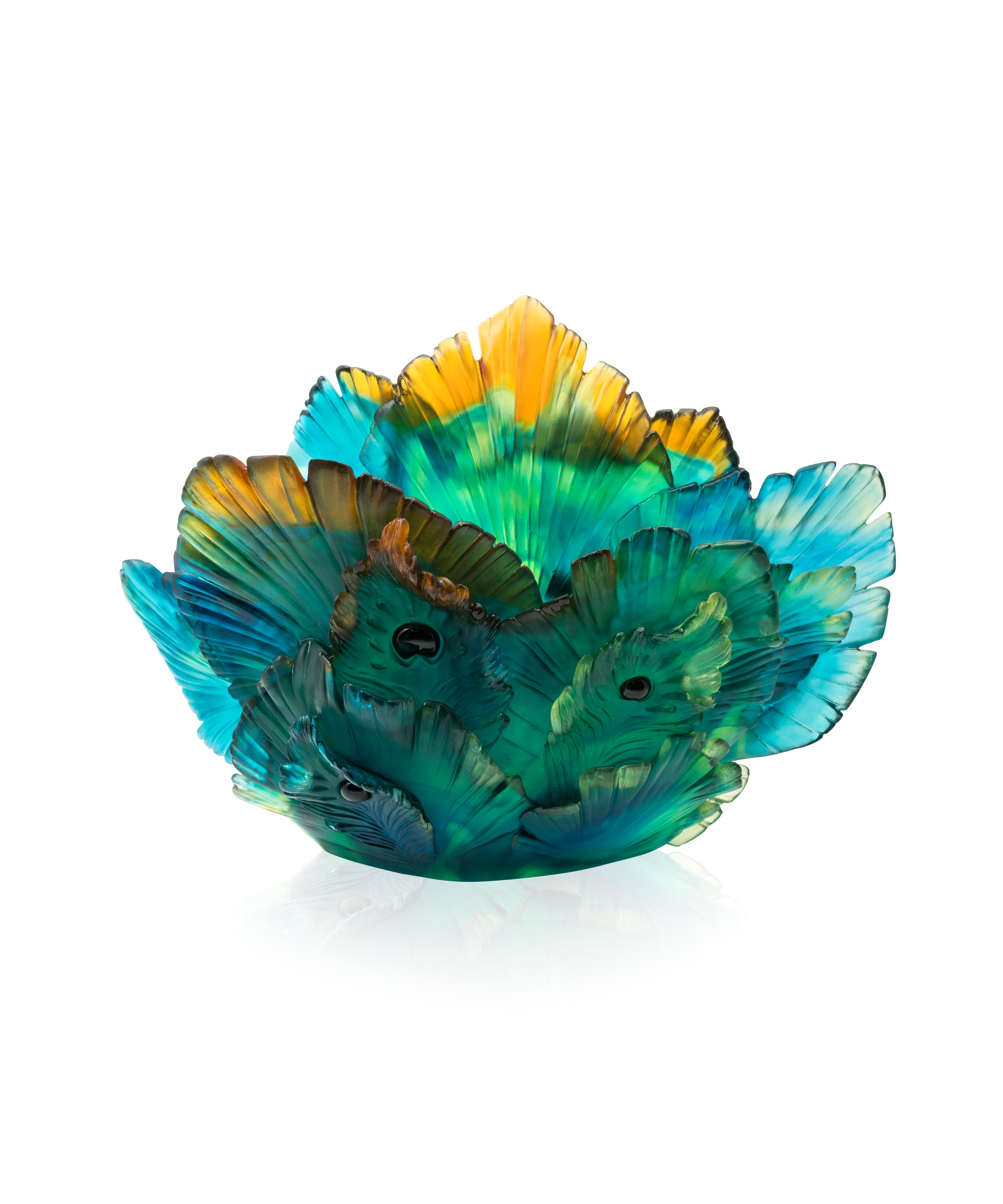 daum-univers-v-g-tal-fleur-de-paon-vase-cristal-lumi-re image 1