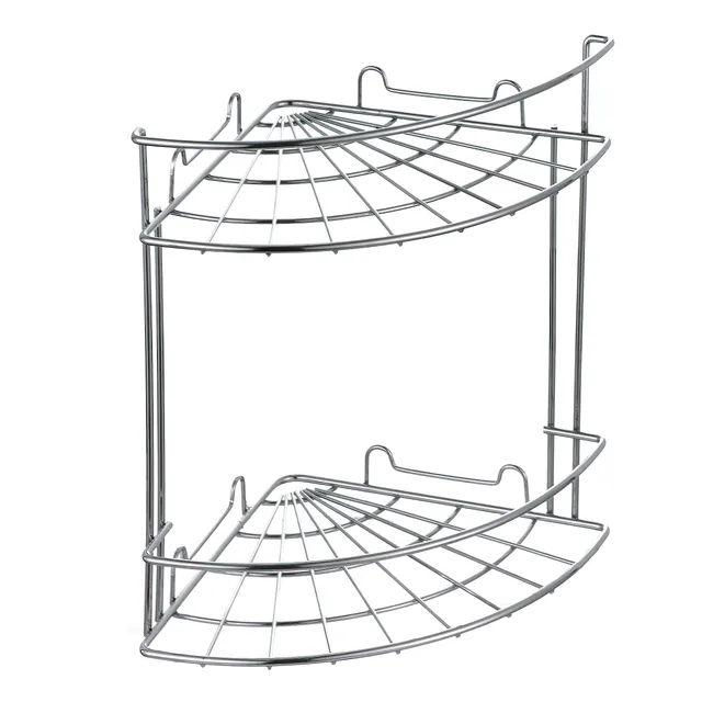 baroni-home-tutto-bagno-tag-re-douche-angle-acier-18x18x25-cm image 1