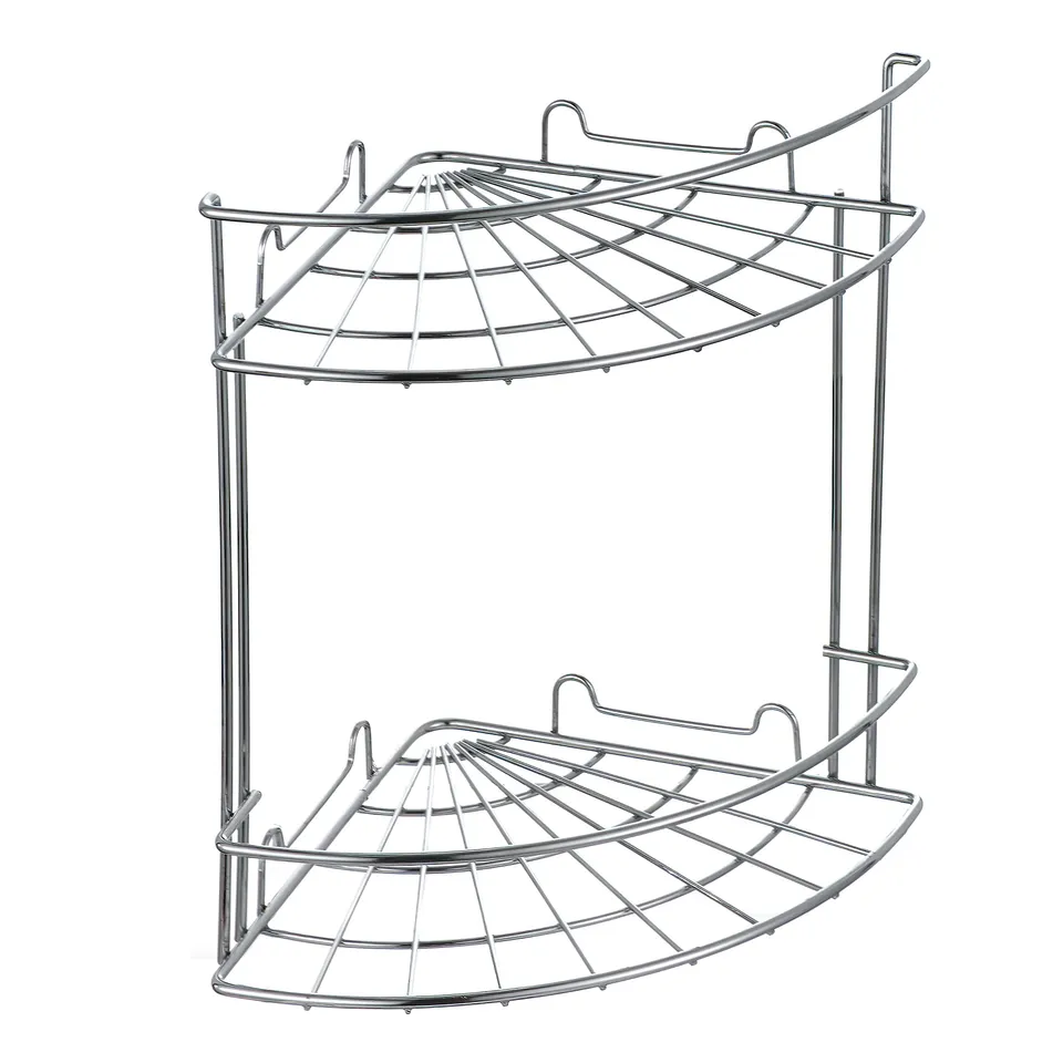 baroni-home-tutto-bagno-tag-re-douche-angle-acier-18x18x25-cm image 1