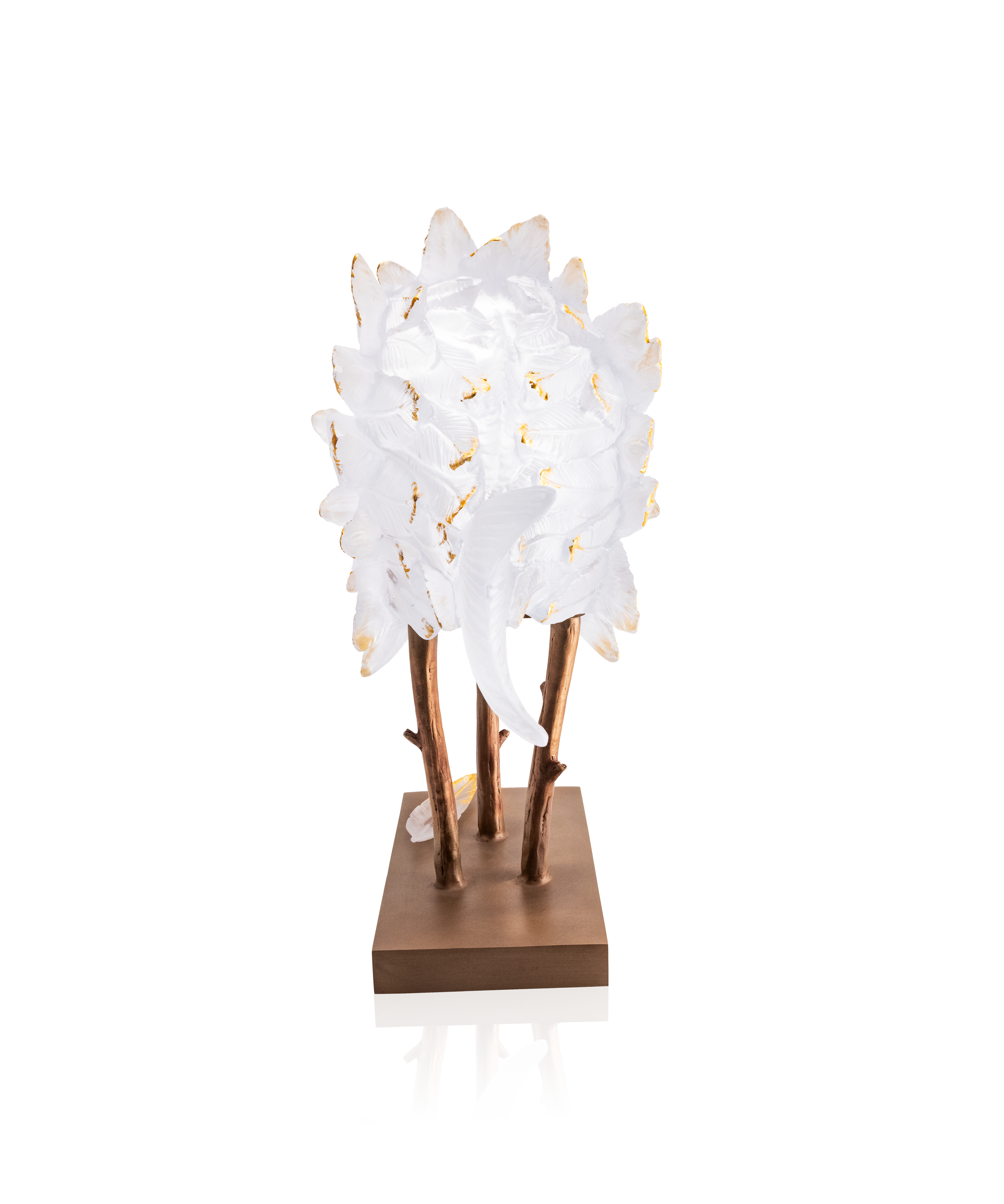 daum-art-cristal-punky-fish-sculpture-blanc-or-25-ex image 5