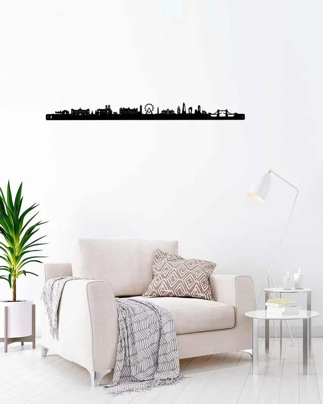 je-suis-art-skylines-monde-skyline-londres-silhouette-tableau-m-tal image 1