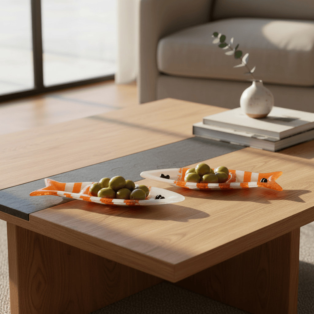 luisa-paix-o-coupe-olive-verre-sardine-orange-23-cm image 2