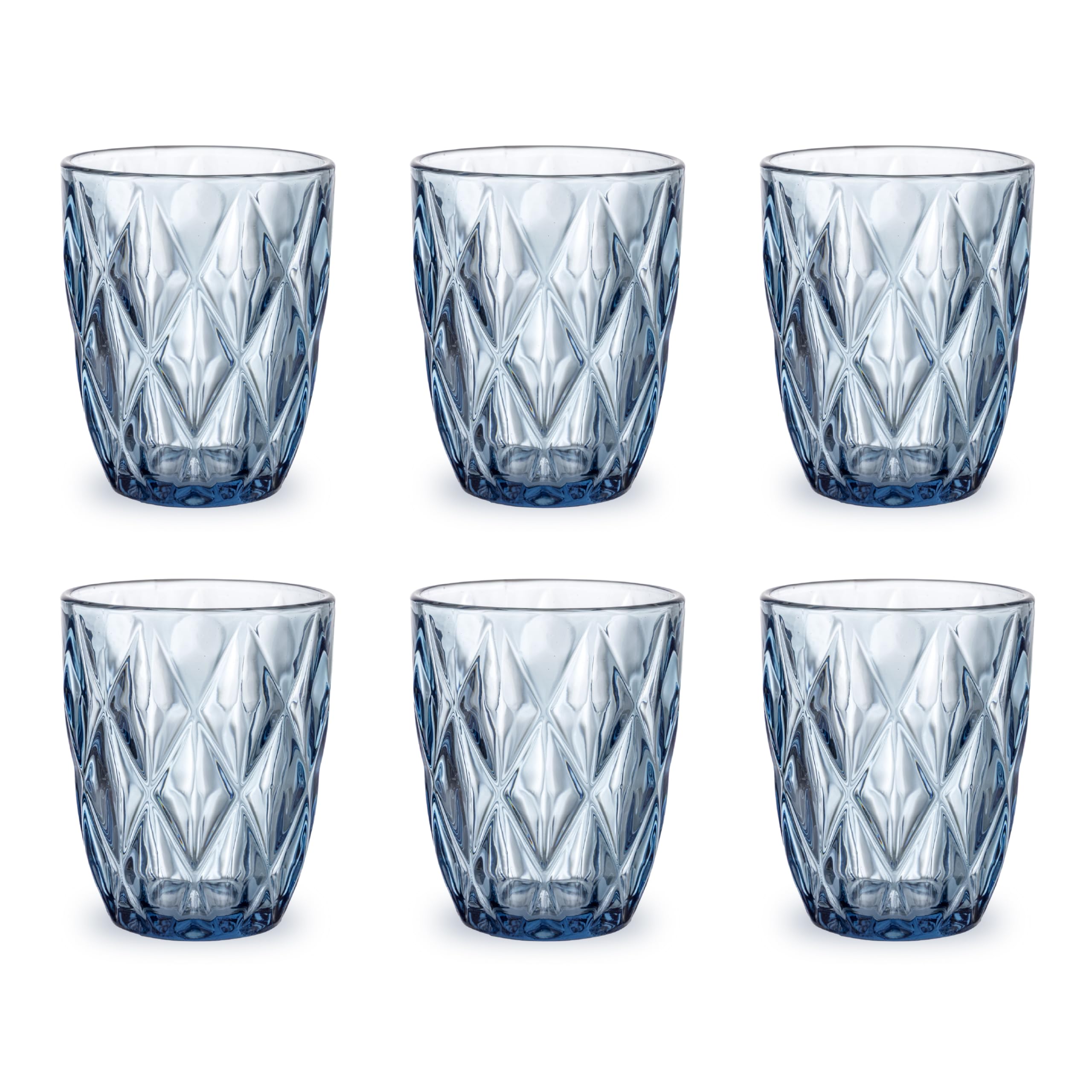 baroni-home-cucina-lot-6-verres-diamant-bleu-30-cl image 7