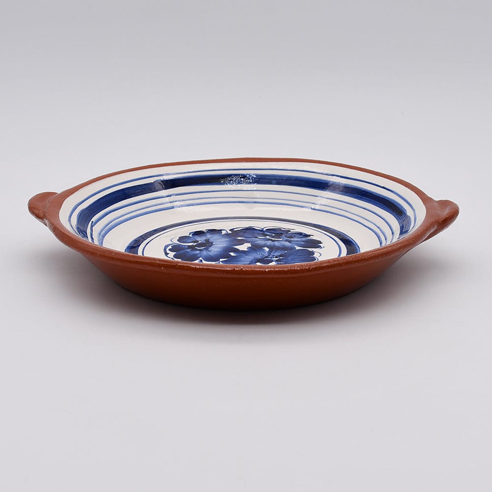 luisa-paix-o-plat-gratin-terre-cuite-bleu-27cm-fait-main image 2