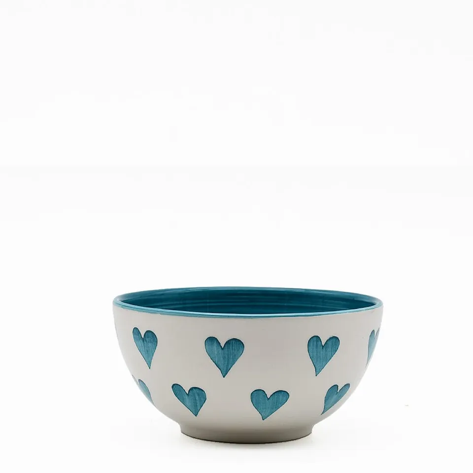 luisa-paix-o-namorados-bol-c-ramique-turquoise-17-cm image 1
