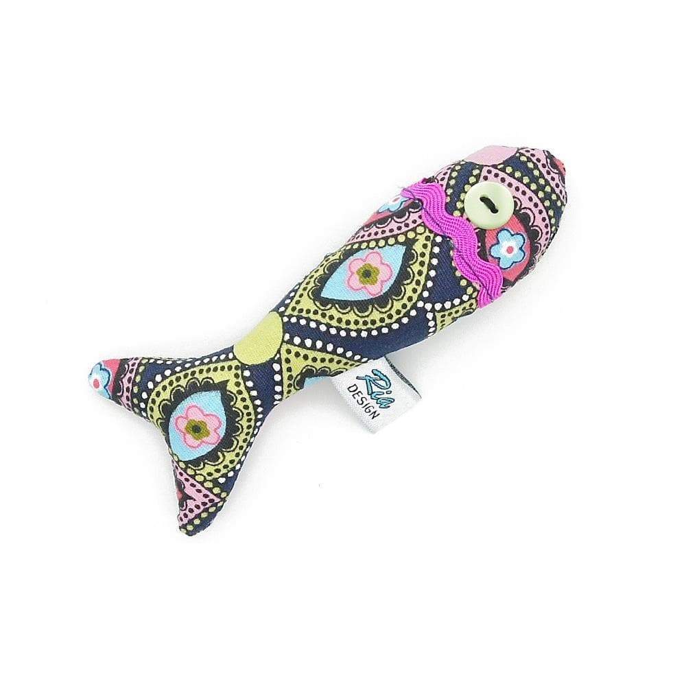 luisa-paix-o-d-coration-magnet-sardinha-tissu-bleu-12-cm image 1