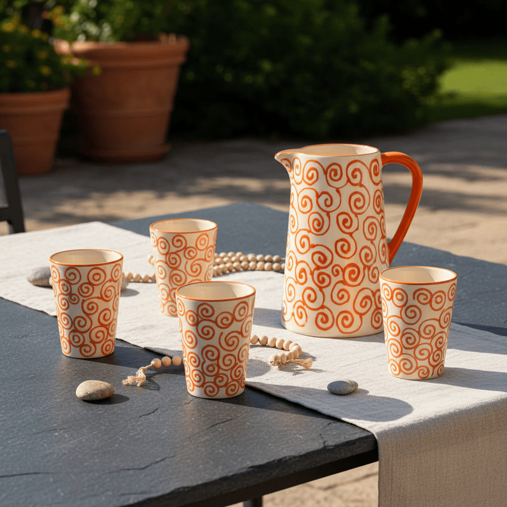 luisa-paix-o-redemoinho-mug-c-ramique-orange-30cl image 2