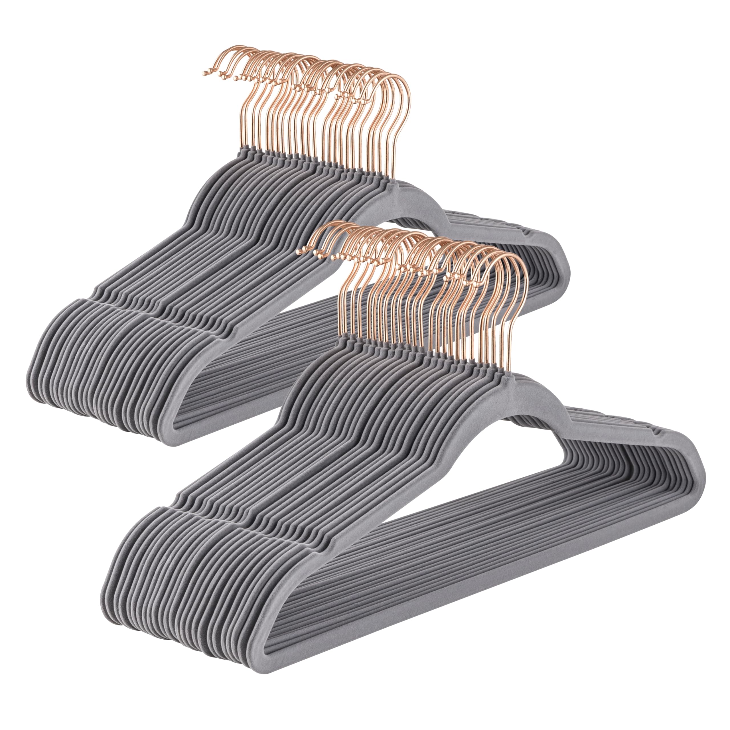 baroni-home-organizzazione-cintres-velours-gris-20-pi-ces-44-5cm image 8