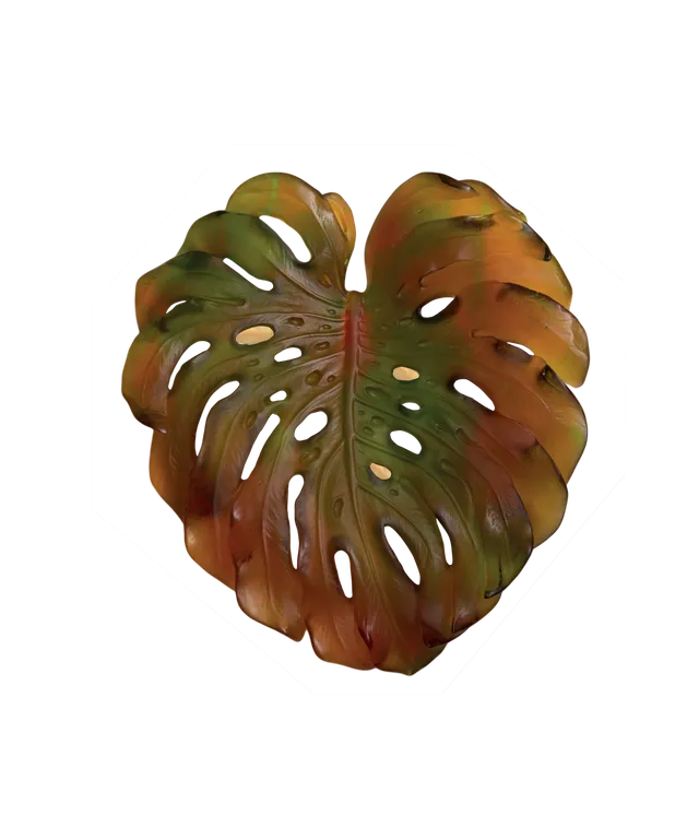 daum-univers-v-g-tal-monstera-feuille-murale-ambre-petit-mod-le image 1
