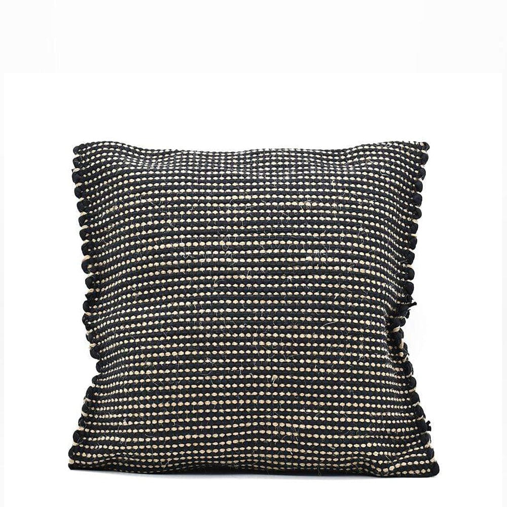 luisa-paix-o-oyama-housse-de-coussin-40x40-coton-noir image 1