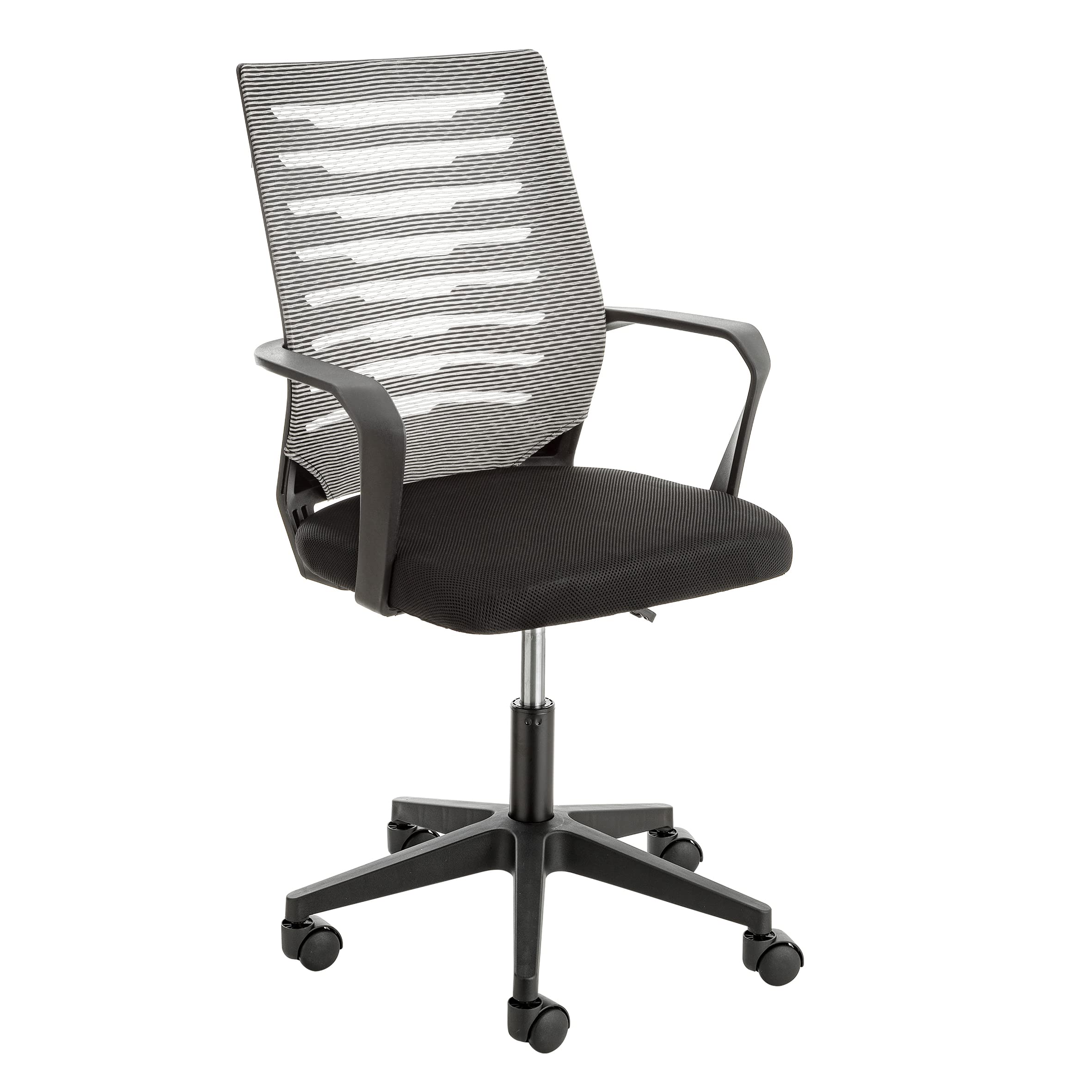 baroni-home-sedie-chaise-de-bureau-noire-roulettes-53x56x98 image 7