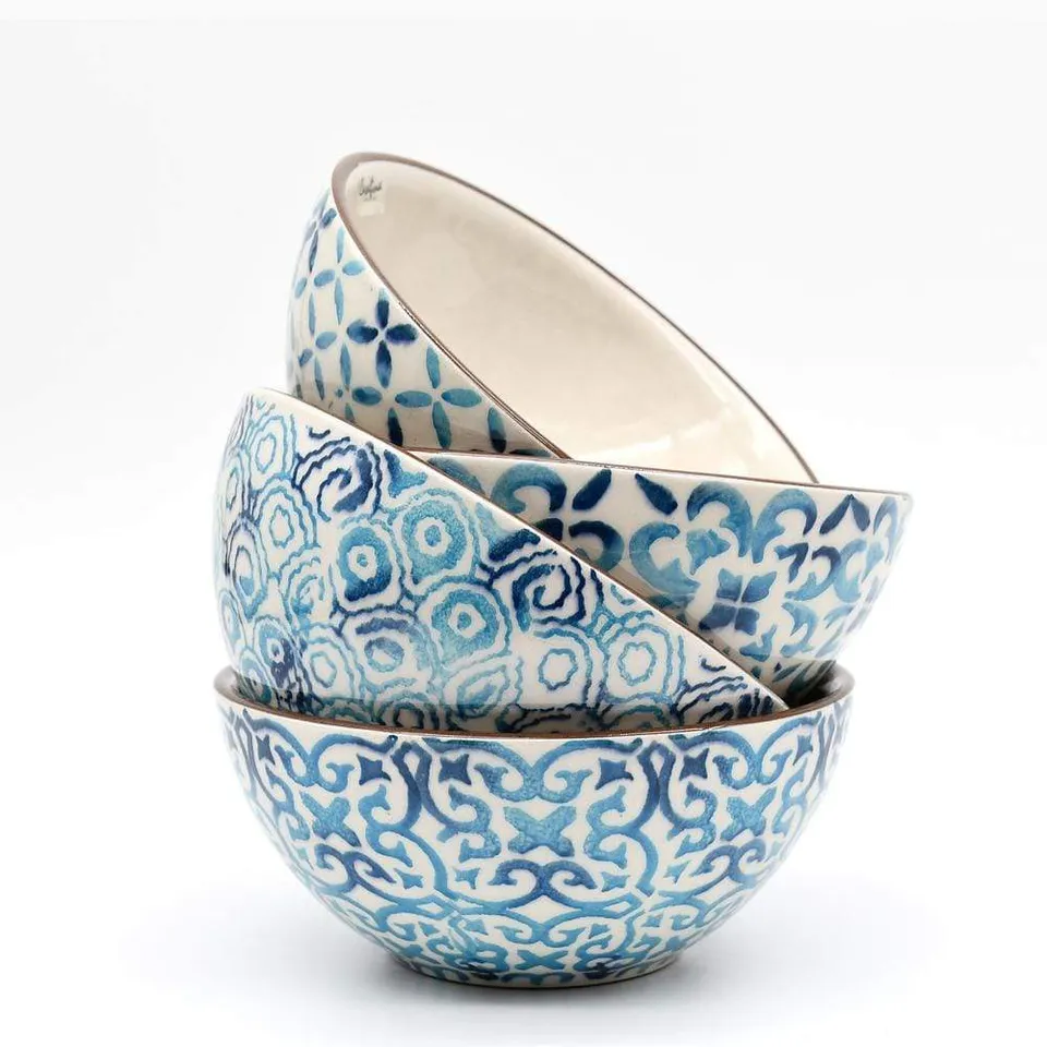 luisa-paix-o-bol-terre-cuite-alentejo-motif-1-turquoise image 1