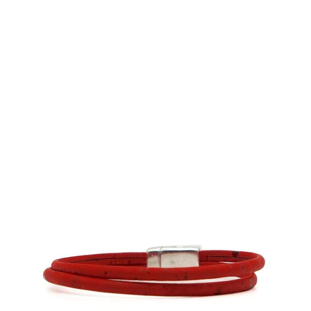 luisa-paix-o-bijoux-bracelet-li-ge-rouge-fermoir-magn-tique-16-5-cm image 2