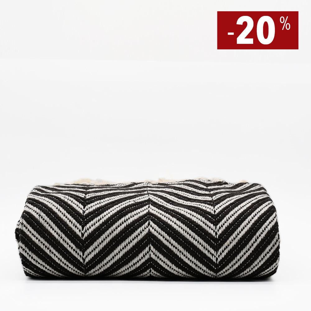 luisa-paix-o-espiga-plaid-coton-marron-200x135-cm image 1