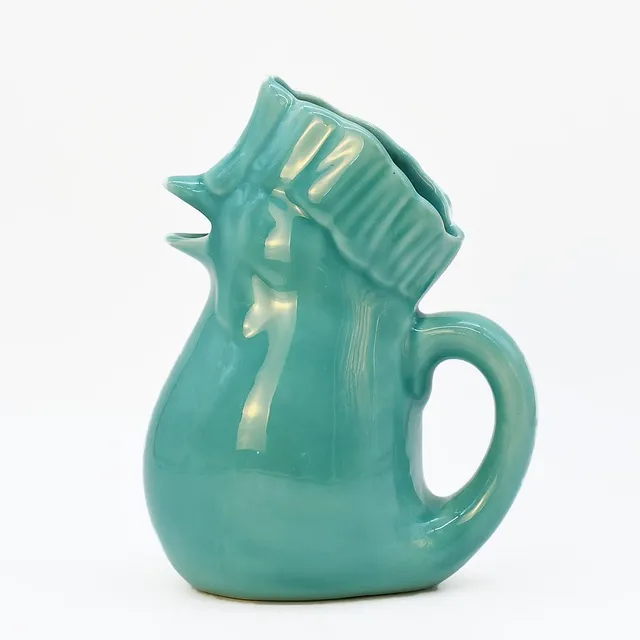 luisa-paix-o-vaisselle-portugaise-carafe-coq-c-ramique-turquoise image 1