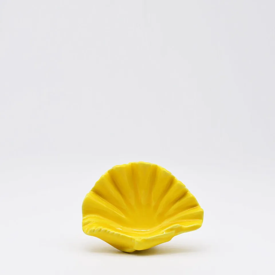 luisa-paix-o-vaisselle-portugaise-petit-plat-coquille-st-jacques-jaune-14-cm image 1