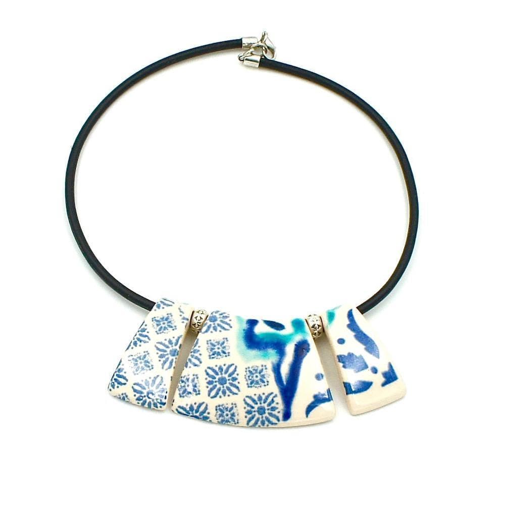 luisa-paix-o-azulejos-collier-c-ramique-sur-cuir image 1