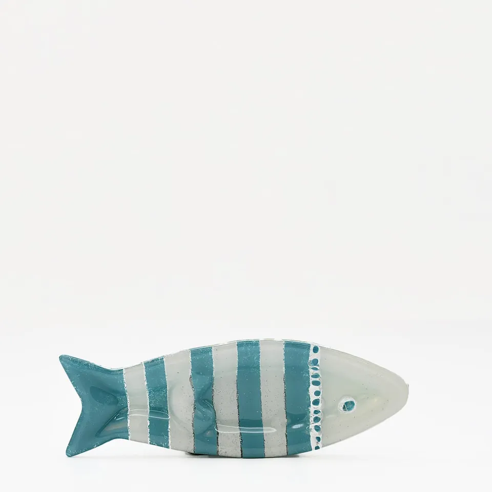 luisa-paix-o-vaisselle-portugaise-coupe-olive-verre-turquoise-sardine-23cm image 1