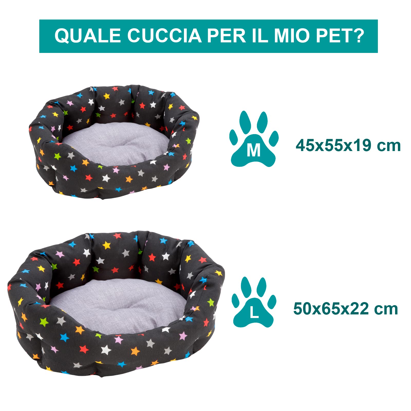 baroni-home-pet-panier-ovale-toiles-color-es-m-45x55cm-coton image 7
