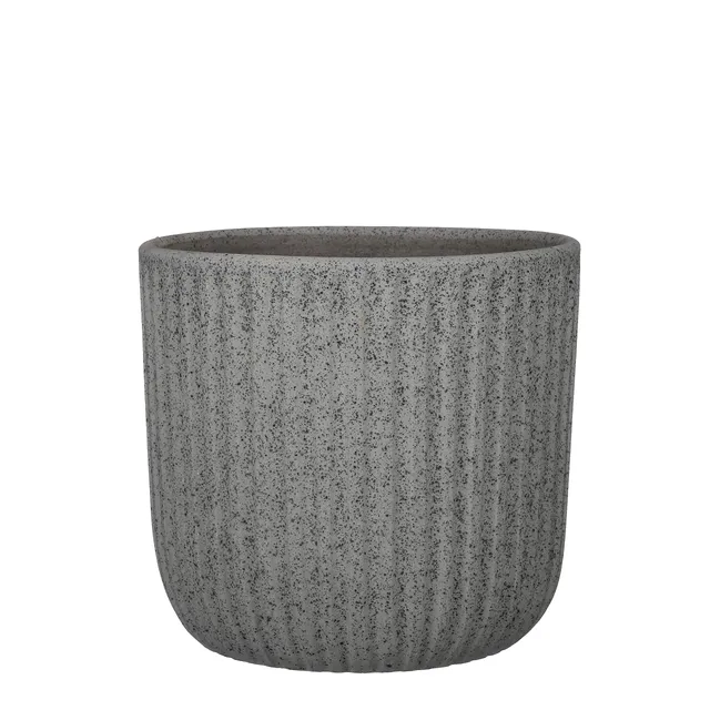 mica-dante-pot-rond-cache-pot-gris-22x24-cm image 1