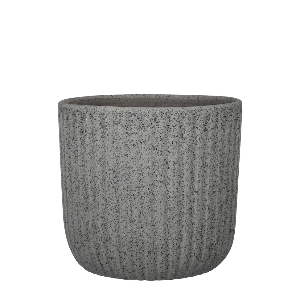 mica-dante-pot-rond-cache-pot-gris-22x24-cm image 1